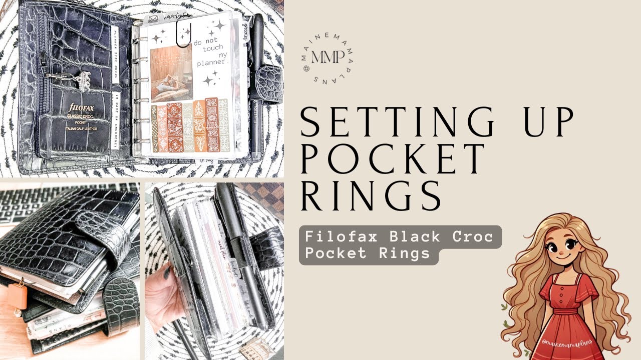 LET'S SET UP A NEW POCKET PLANNER! Filofax Pocket Croc + SITE IS LIVE! | Planner Setup Inspiration