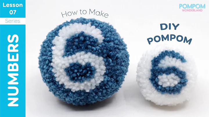 Pompom Six / Nine - NUMBER 6 / 9 - DIY Pompom