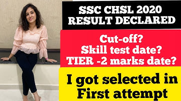 I got selected in SSC CHSL 2020| Tier1+ Tier-2 result declared| STUTI JAIN