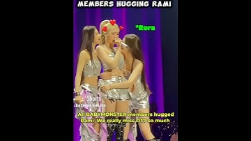 Babymonster hugging Rami #babymonster #shorts #fyp #rami #viral #kpop