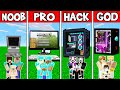 Minecraft: MACBOOK HOUSE BUILD CHALLENGE - NOOB vs PRO vs HACKER vs GOD in Minecraft