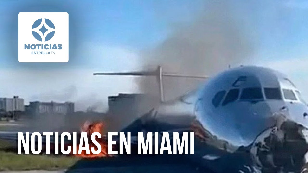 Accidente de avión causa caos en Miami