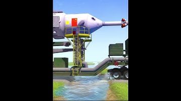 Truck mod drive in water,muddy roads #mudrunner #spintires #speedbumps #snowrunner