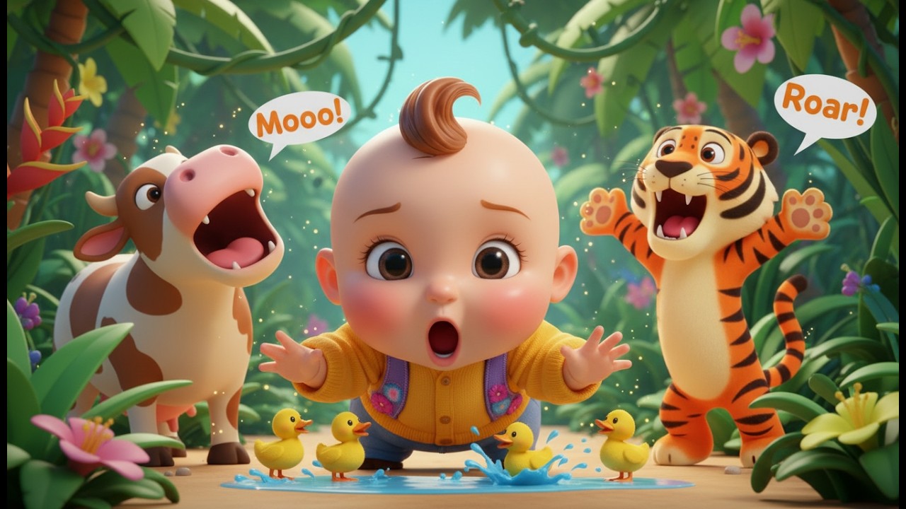 Adivina la Canción del Sonido del Animal 🐶🐱 Canción Infantil Educativa en Español Para Niños