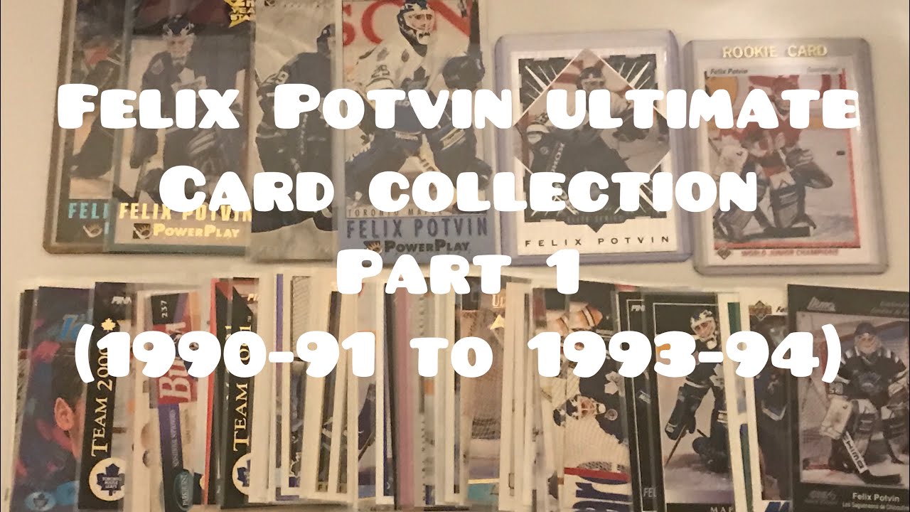 Felix Potvin Ultimate Hockey Card Collection Part 1 (1990-91 to 1993-94) Base / Parallels / Inserts
