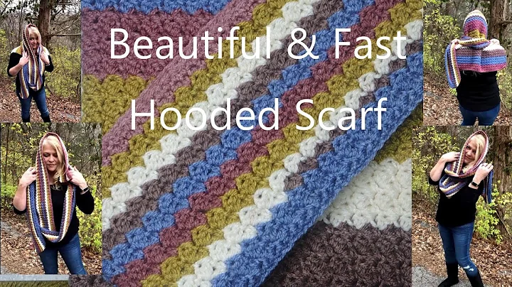 Learn to Crochet an Asymmetrical Hooded Scarf