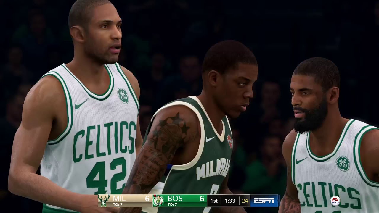 NBA LIVE 19 Playoffs Milwaukee Bucks vs Boston Celtics Game 3 PS4 PRO