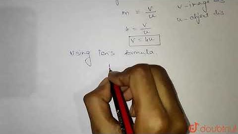 An object is placed at a certain distance from a convex lens of focal | Class 12 PHYSICS | Doubtnut