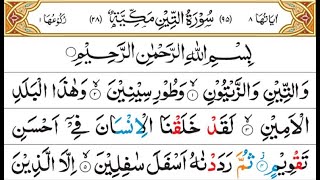 Surah At-Tin Full 100 Times