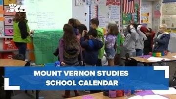 Mount Vernon studies school calendar