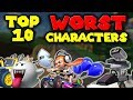 Top 10 WORST Mario Kart CHARACTERS!