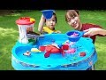 해외 택배 이제 왔네요!! 서은이의 스텝2 퍼피하우스 물놀이 핑크퐁 아기상어 장난감 Paw Patrol Water Table with Fish Toys