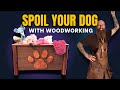 Woodworking Projects to Build for your Dog | Paw Print Toy Box &amp; Bed Set for Intermediate Builders