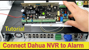 How to connect a Dahua NVR to your alarm as a zone - IDS alarm - with tutorial
