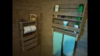 Fai Da Te Set Mensole Per Bagno Create Con Pallet Video 2 2 Youtube