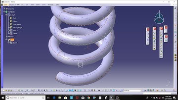 2.12 Part Design CATIA V5 :Rib Definition/Keep Angle /Pulling Direction Refer Surface/Merge Ribs End