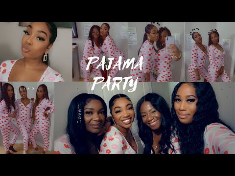 PAJAMA PARTY |  Makeup & Games With The Girls