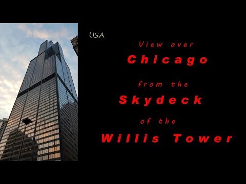 USA:  Blick über CHICAGO vom Skydeck des 