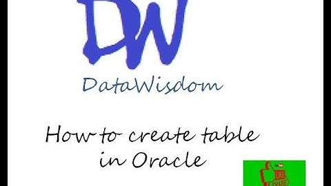 How to create table in Oracle | Oracle | SQL Developer