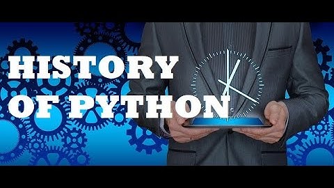 History of python- Part 1