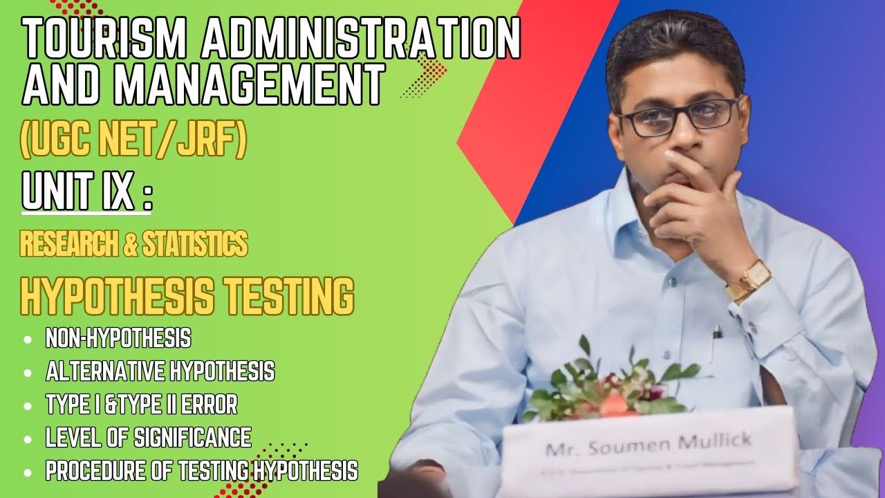 Hypothesis Testing & Procedure: Unit 9 ( Tourism Administration & Management)