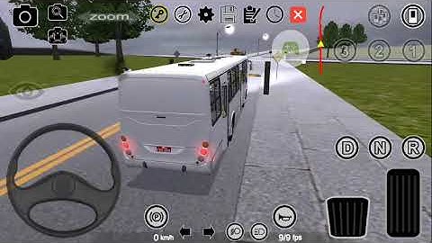 Pronto Bus simulador urbano no Android map Aricanduva linha 101C-10 com o T07 dirigindo na chuva