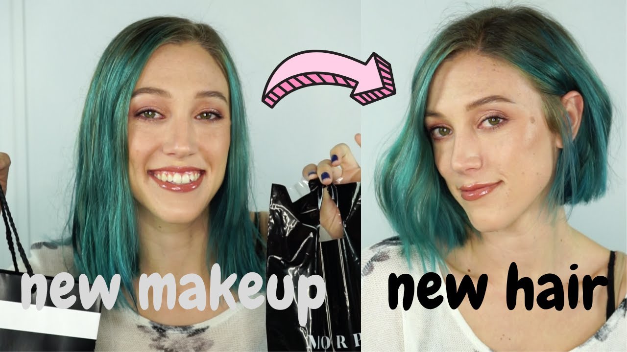 MAKEUP HAUL AND CUTTING 3 INCHES OFF MY HAIR YouTube
