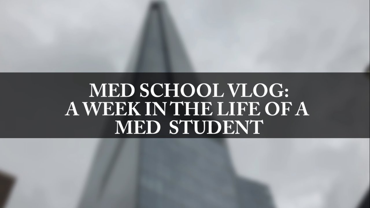 MEDICAL SCHOOL VLOG: A week in the life of a med student. - YouTube