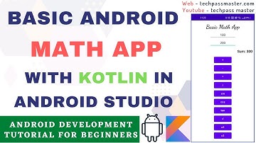 Android Math App with Kotlin in Android Studio | Kotlin Tutorial for Beginners