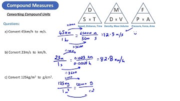 Compound Measures (converting units)