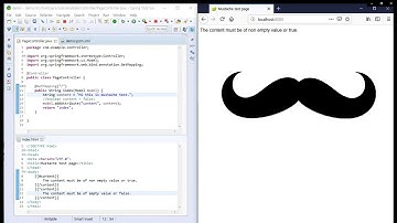 Introduce mustache template engine used in spring boot