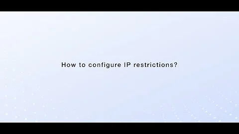 Enforcing and configuring IP restrictions | ManageEngine PAM360