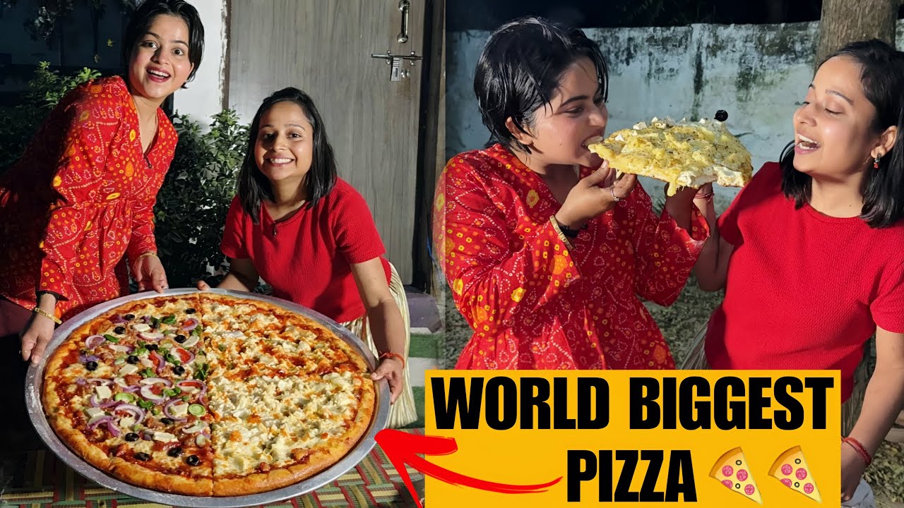 World biggest pizza 🍕 | pizza recipe in hindi