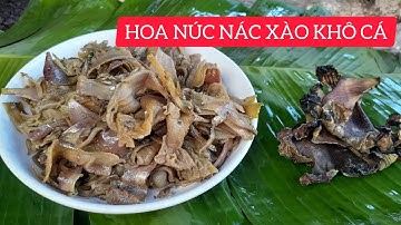 Ẩm thực | hoa núc nác xào với thịt cá khô - Y Ninh