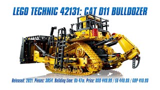 LEGO 42131: Cat D11 Bulldozer: In-depth Review, Speed Build & Parts List