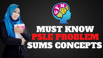MUST KNOW PSLE PROBLEM SUMS CONCEPTS | Hidayah Ismail | Good for P5 & P6