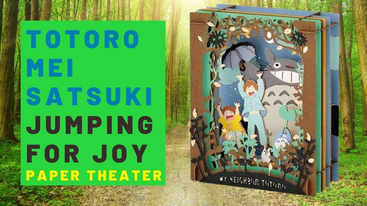 ἃᾈBEnjoyパネルシアターᾩ῀῁ Totoro Jump for Joy Paper Theater | となりのトトロ ペーパー