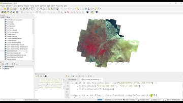 Google Earth Engine | Landsat data visualization | QGIS Plugin
