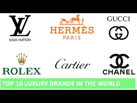 TOP 10 LUXURY BRANDS IN THE WORLD  Gucci Rolex Louis Vuitton Hermes Rolex  Chanel Prada 