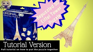 Bepuzzled 3D Crystal Puzzle Eiffel Tower Tutorial Version