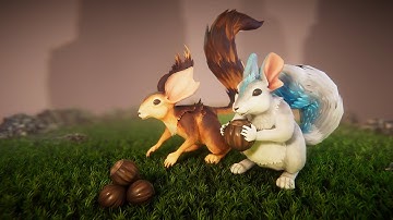 Squirrel animations video preview