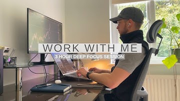 Work With Me | 3 Hour Deep Focus Session Featuring Lo-Fi Productivity Playlist | Pomodoro Technique