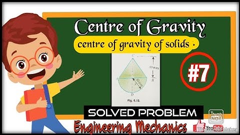 Centre of gravity of solid sections (Engineering mechanics), APM CENTROID numerical problem no.#7