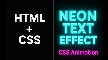 CSS Neon Text Glow Effect | Blinking Neon Light Animation with HTML & CSS