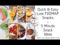 8 Quick and Easy Low FODMAP Snacks / 5 Minute Snack Ideas / Low FODMAP Comfort Food