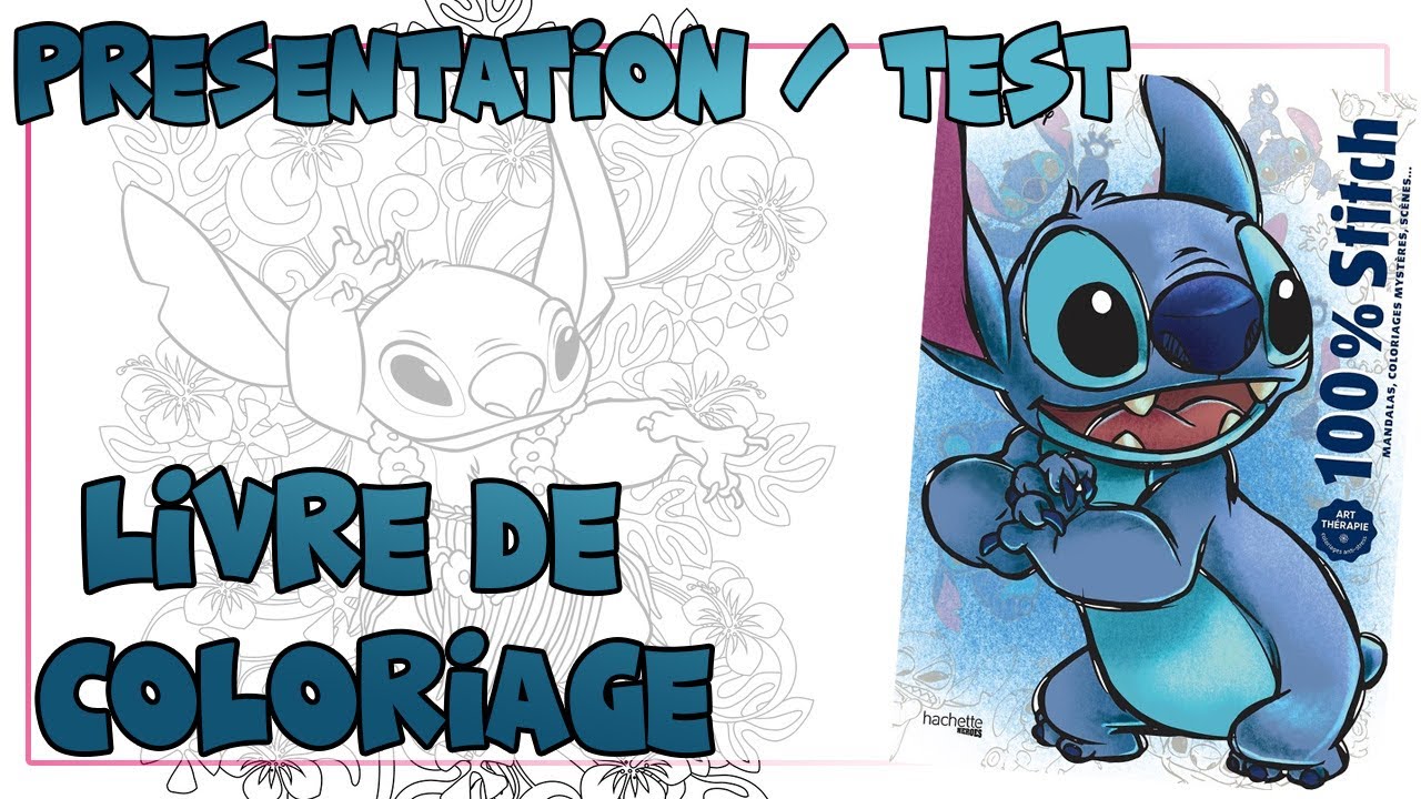 Présentation et test du papier du livre de coloriage 100% Stitch 