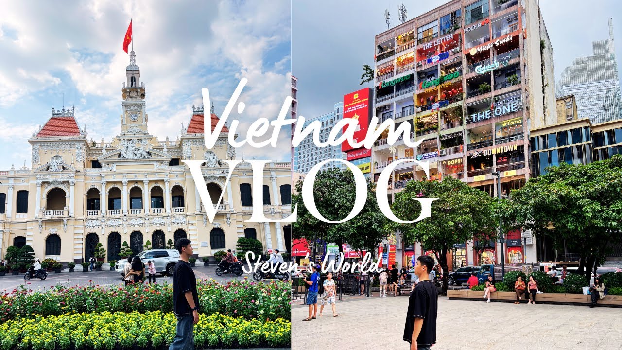 越南自由行Vlog  EP5：跟Steven遊胡志明！網紅絕美打卡景點