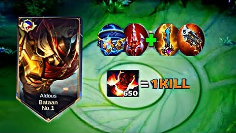 ALDOUS USERS, YOU MUST TRY THIS BROKEN BUILD   |  ALDOUS BEST BUILD 2025 MOBILE LEGENDS