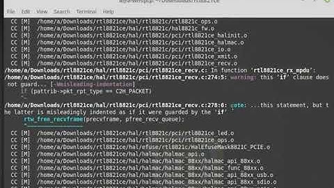 Installing rtl8821ce Wifi Drivers on Linux Mint or Debian 9
