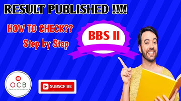 Bbs 2nd year 2081 result published!!!   How to check result ??// step by step